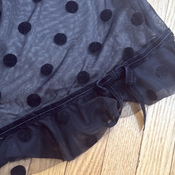 BETSEY JOHNSON Elegant Black Polka Dot Dress size 14 - Picture 4 of 7